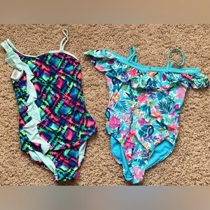 Wonder Nation and Xhilaration Girls Swimsuit Bundle